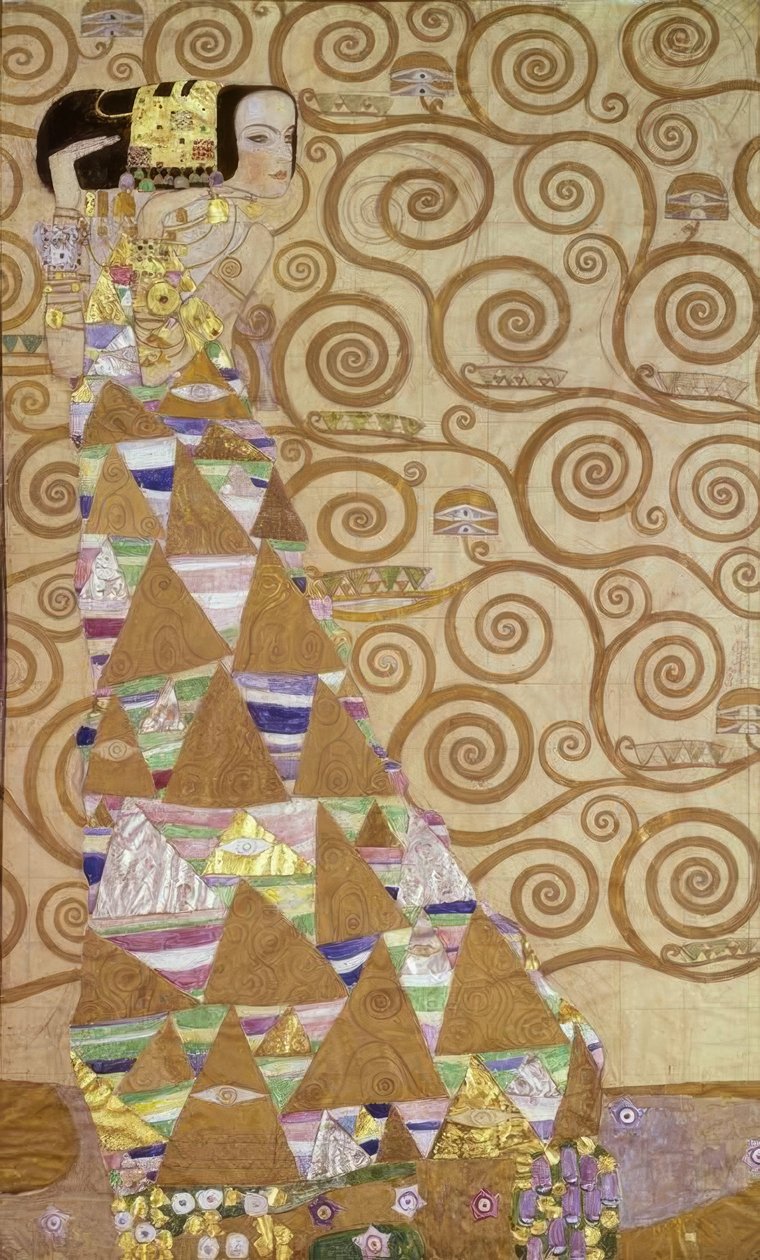 The Expectation by Gustav Klimt