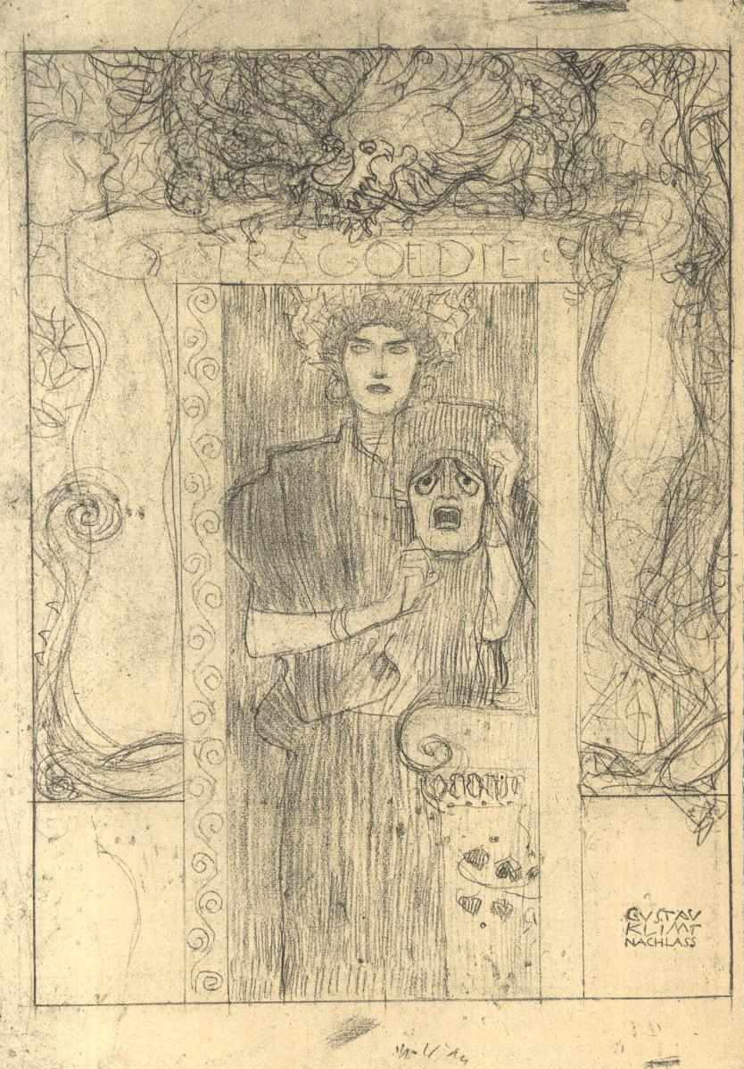 Design for the Tragedy by Gustav Klimt