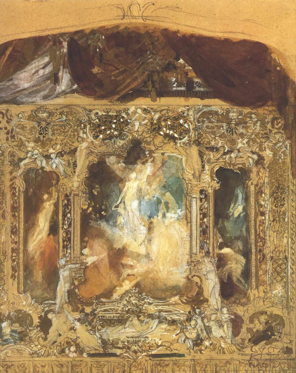 Design for a Theater Curtain by Gustav Klimt