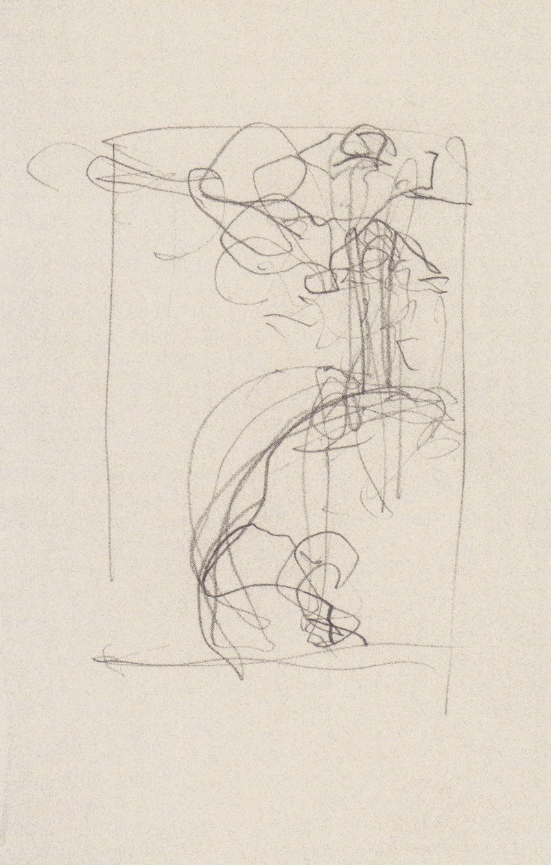 Justice with Drawn Sword on Elevated Standpoint by Gustav Klimt