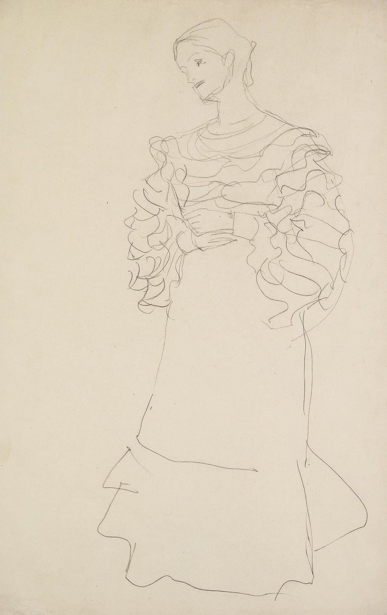 Magda Mautner-Markhof Study by Gustav Klimt