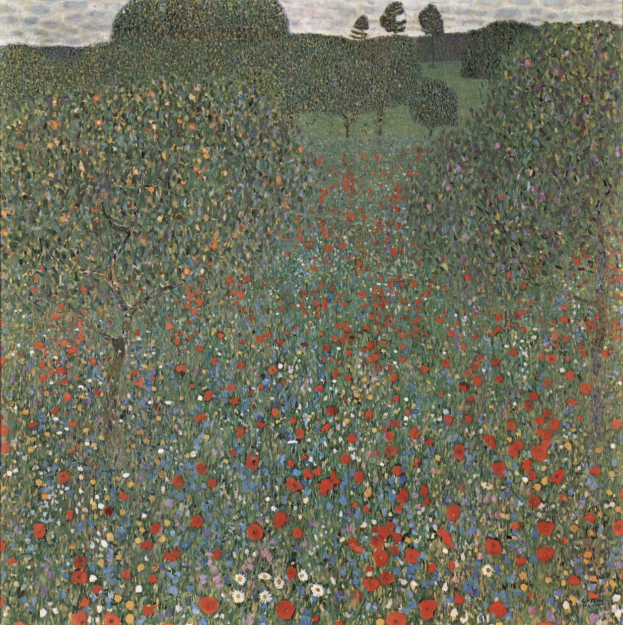 Poppy Field by Gustav Klimt