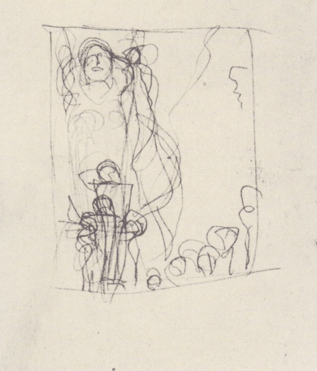 Sketch for Jurisprudence by Gustav Klimt