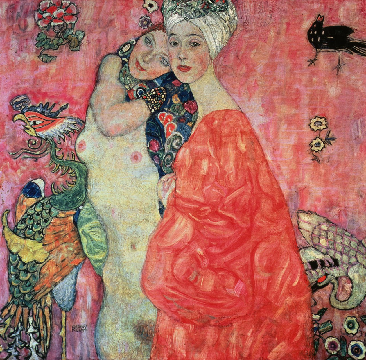 The Girlfriends, 1916-17 (destroyed in 1945) by Gustav Klimt