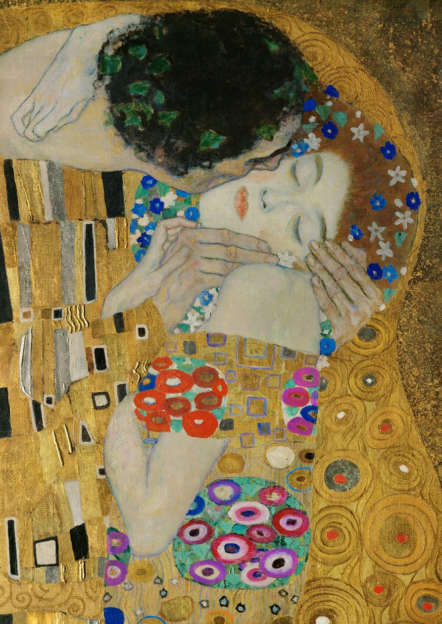 The Kiss (detail) by Gustav Klimt