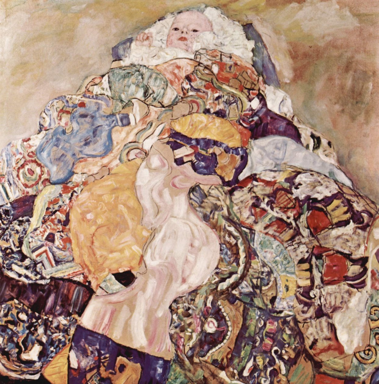 Baby (Cradle) by Gustav Klimt