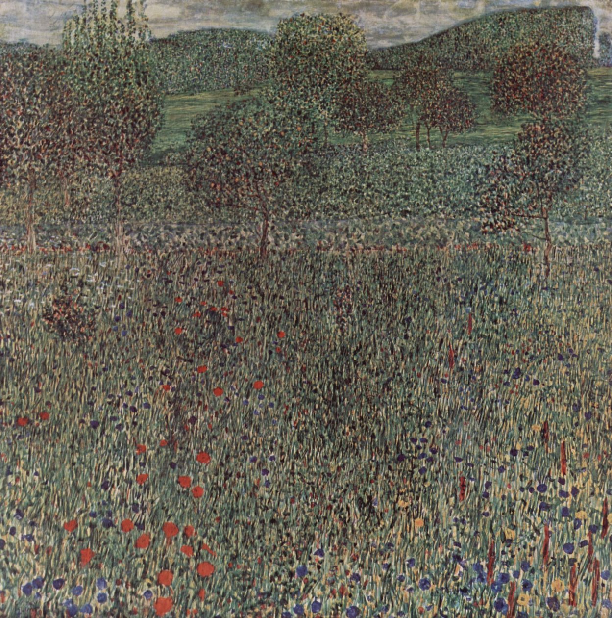 Blooming Field by Gustav Klimt