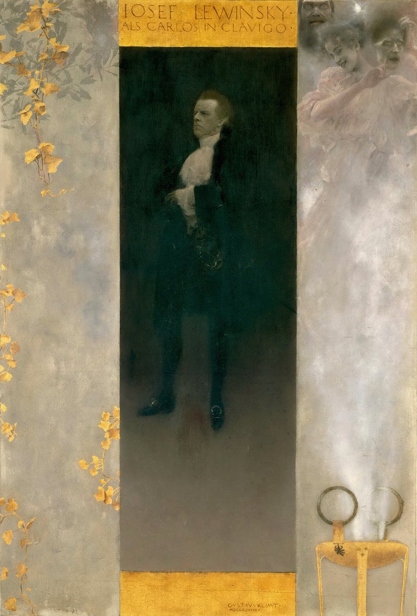 Actor Josef Lewinsky as Carlos by Gustav Klimt