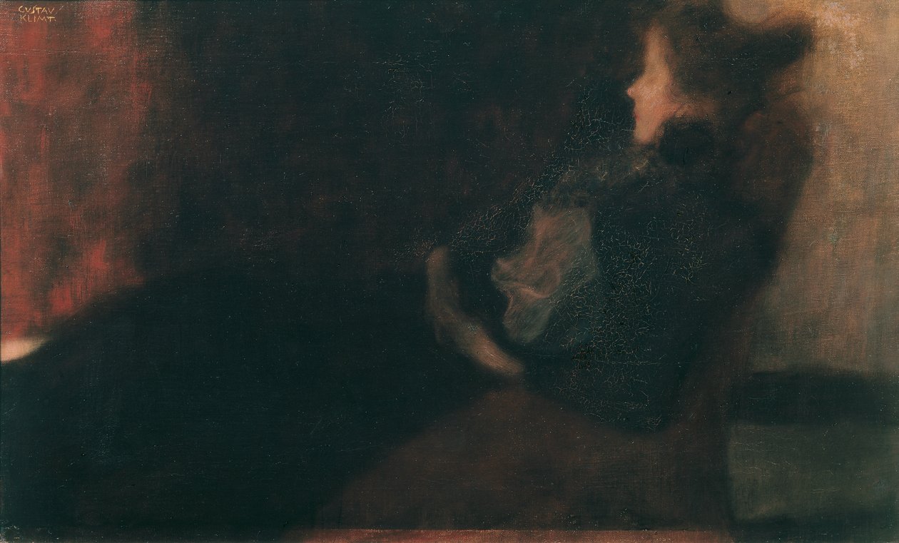 Lady by the Fireplace by Gustav Klimt