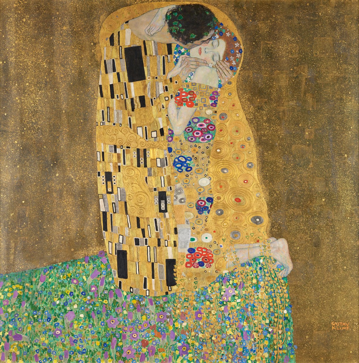 The Kiss (Lovers) by Gustav Klimt