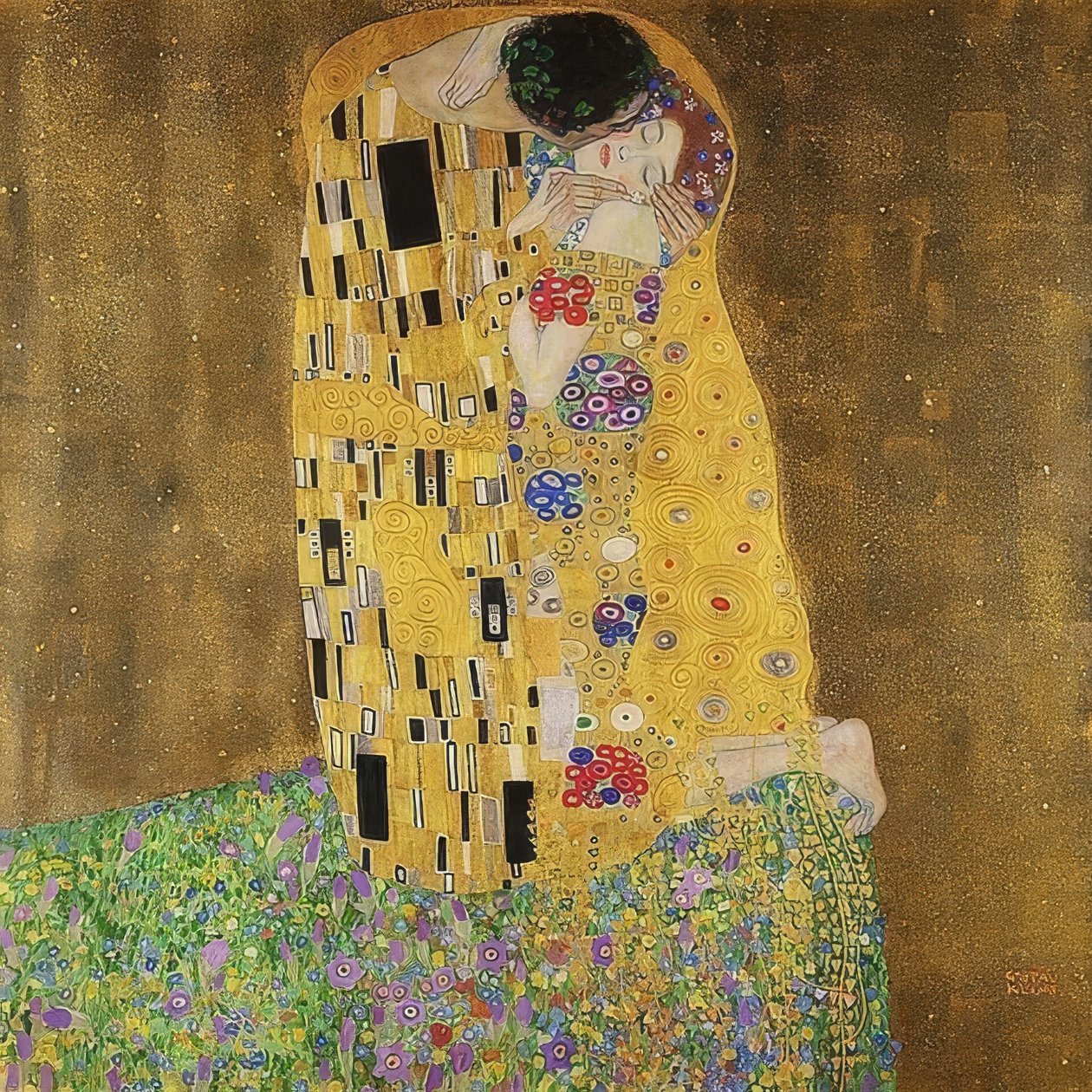 The Kiss by Gustav Klimt