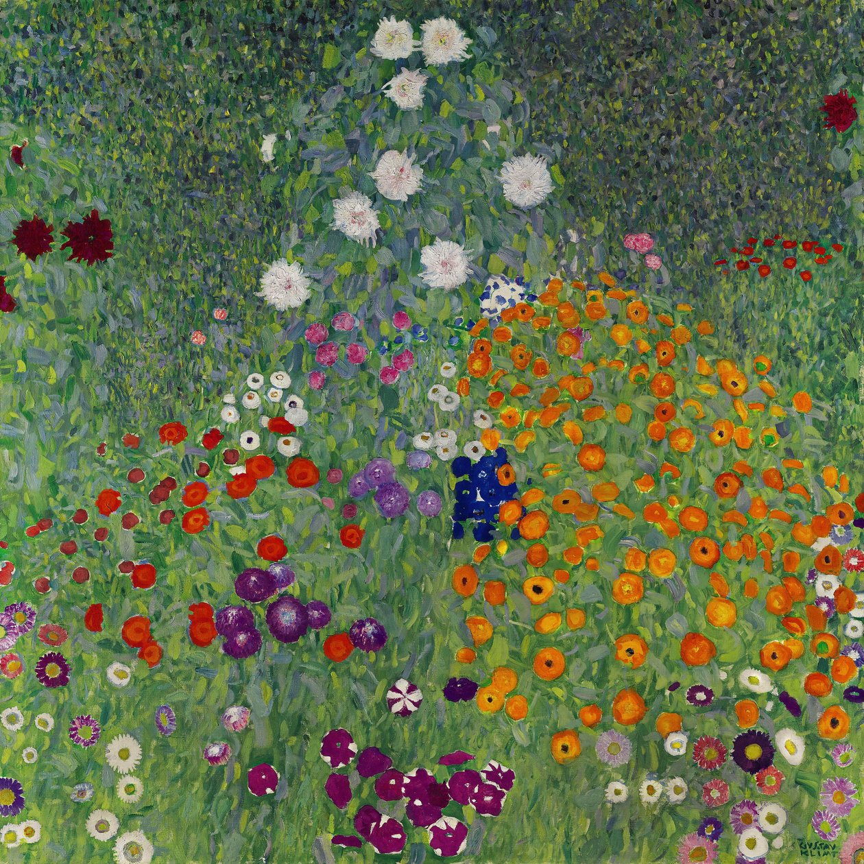 Farm Garden Flower Garden, 1907 by Gustav Klimt