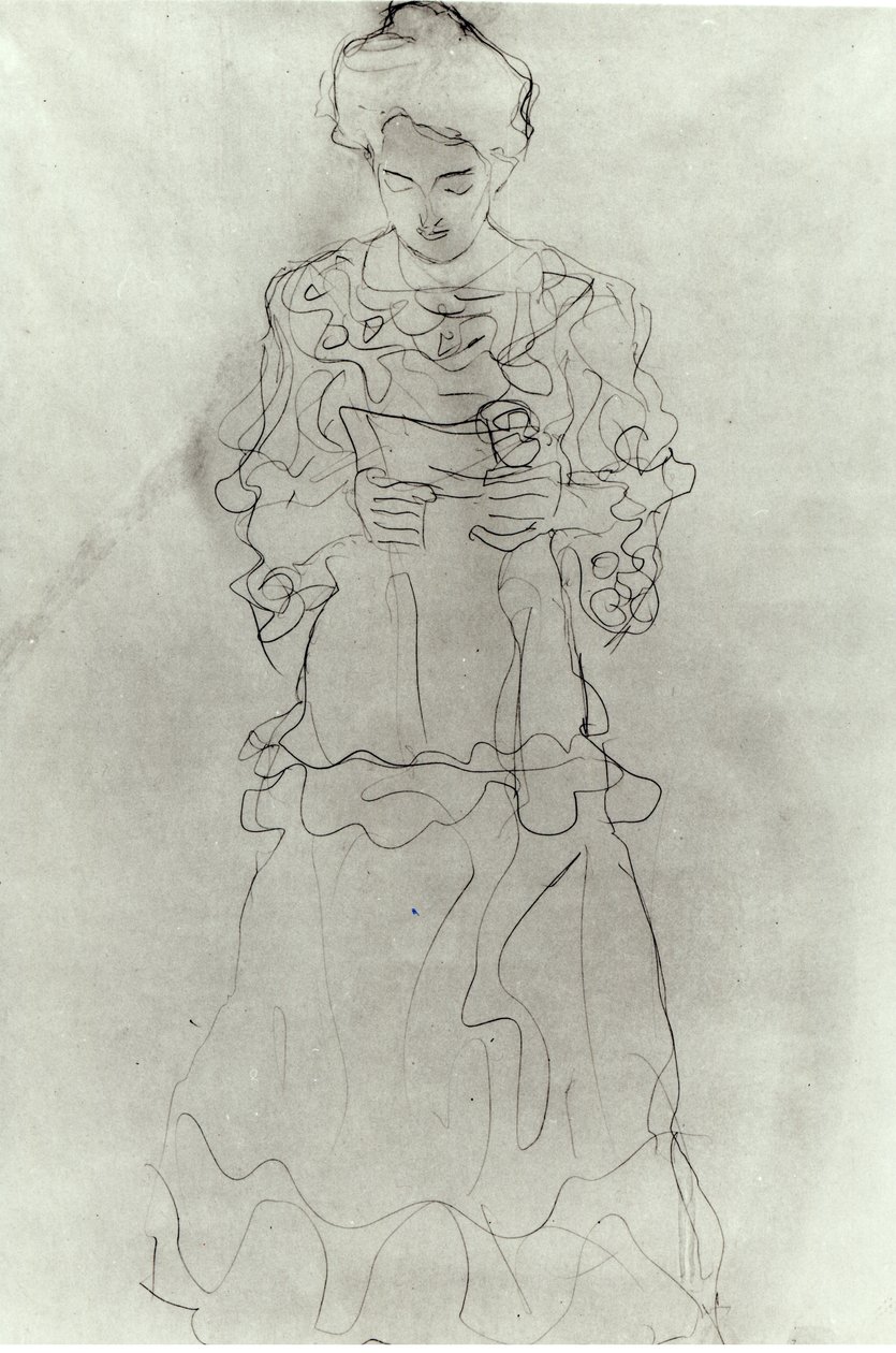 Girl Reading I by Gustav Klimt
