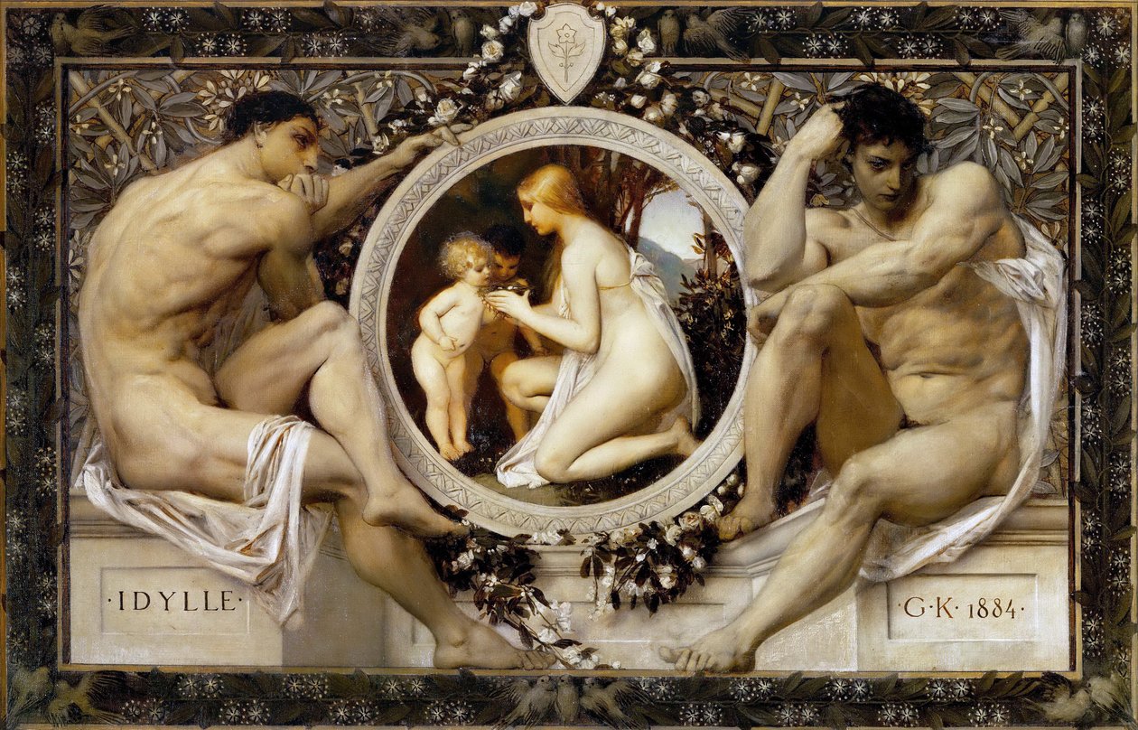 Idyll by Gustav Klimt