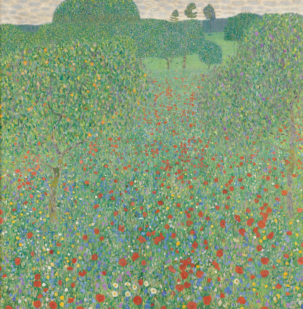 Poppy Field by Gustav Klimt