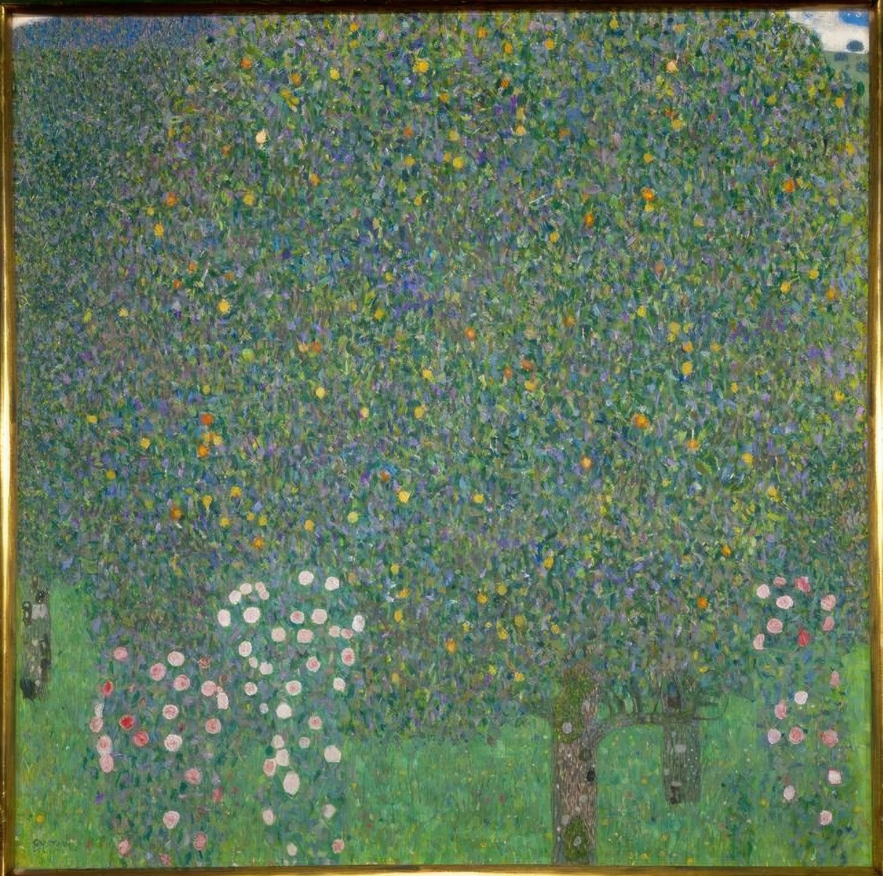 Rose Bushes under Trees by Gustav Klimt
