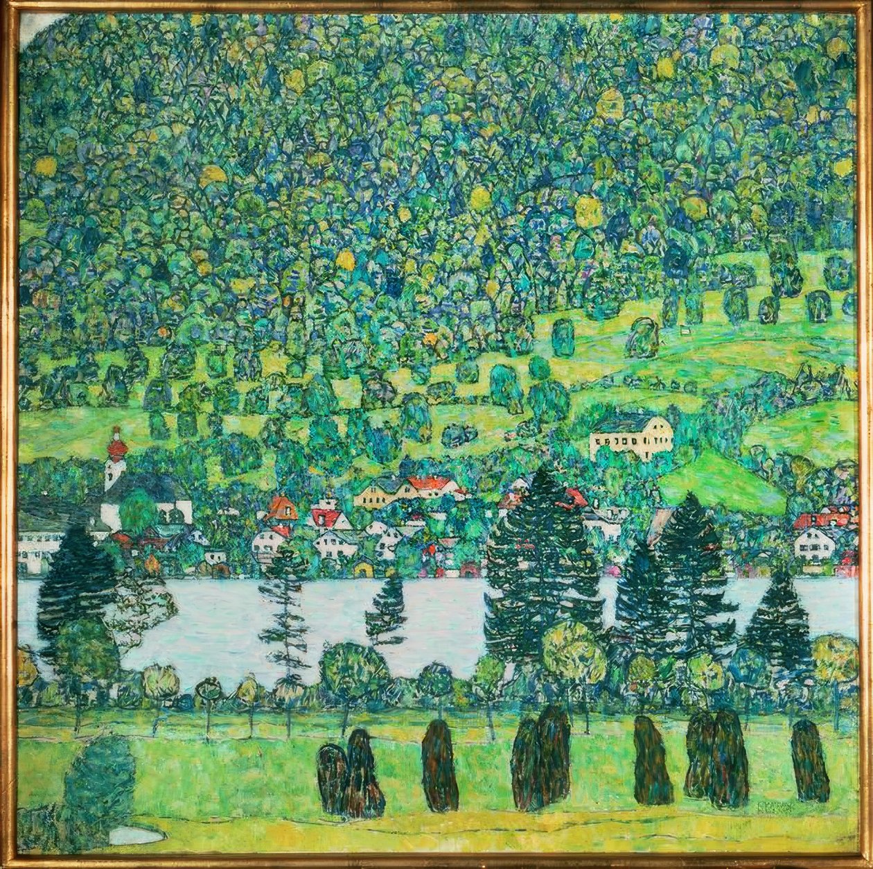 Forest Slope in Unterach by Gustav Klimt