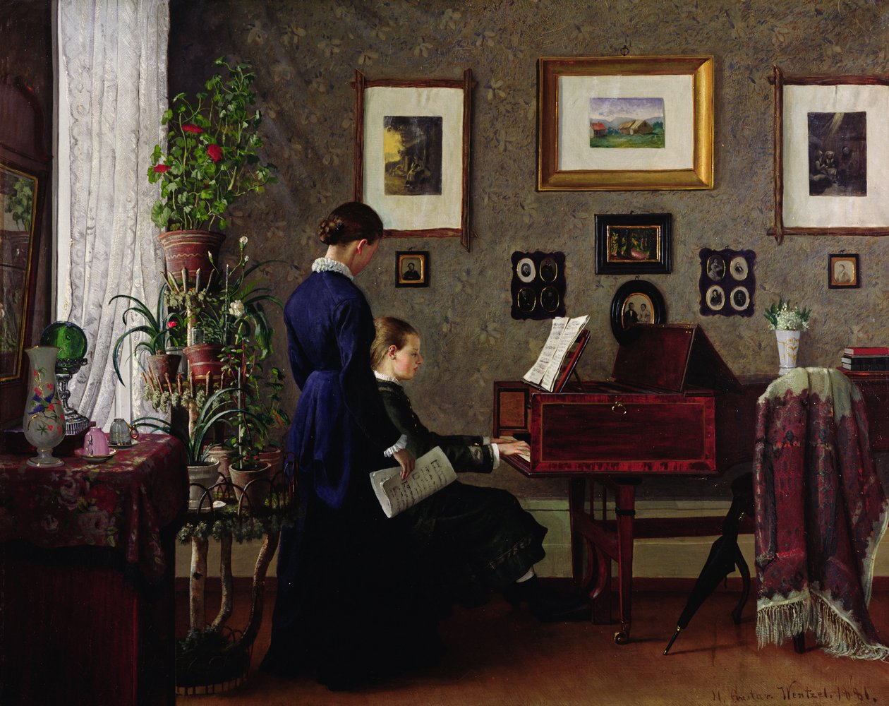 Music Lesson by Gustav Wentzel