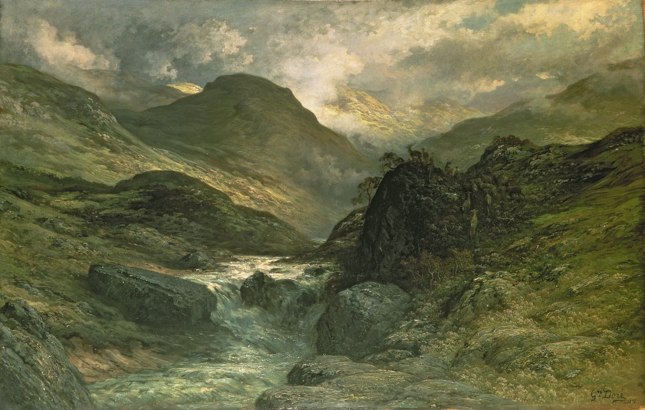 A Canyon by Gustave Dore