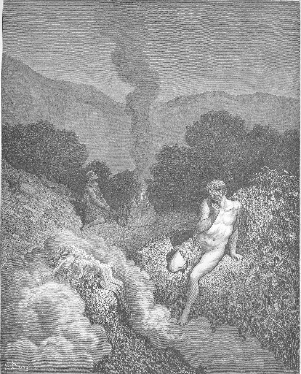 Cain and Abel Offer Their Sacrifices by Gustave Dore