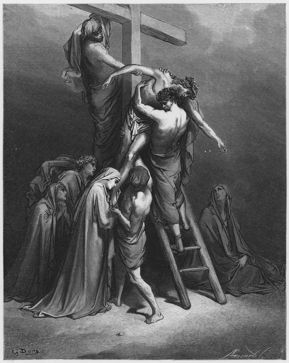 The Descent from the Cross by Gustave Dore