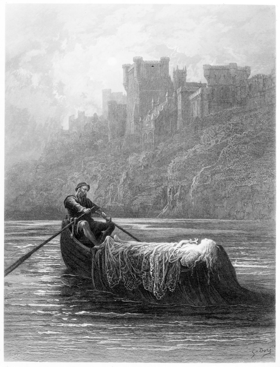 The Body of Elaine on its Way to King Arthur