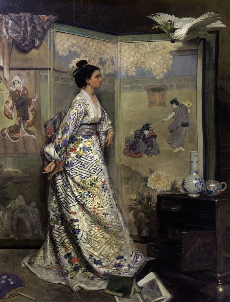 The Admirer of Japan by Gustave Léonard de Jonghe