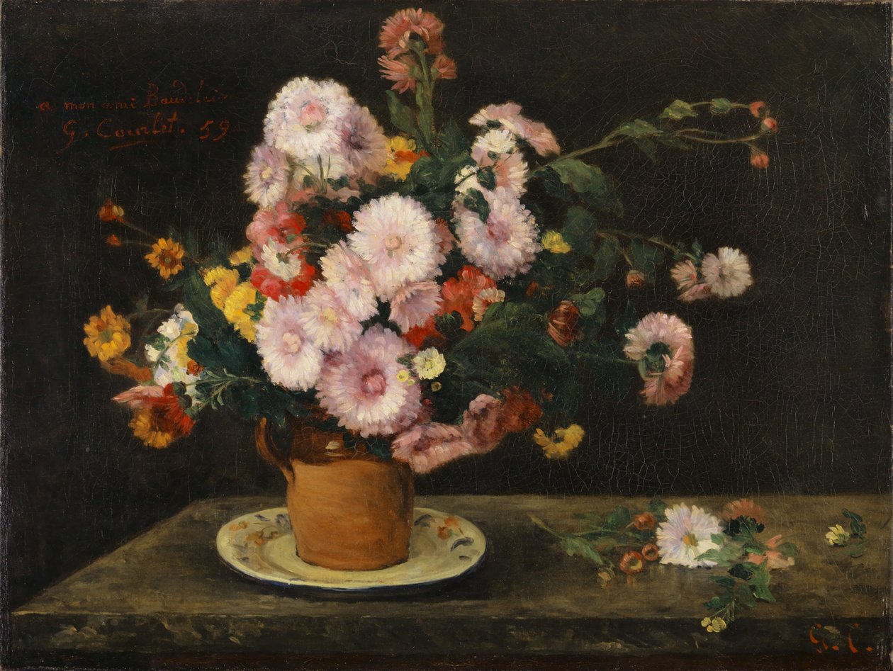 Bouquet of Asters, 1859 by Gustave Courbet