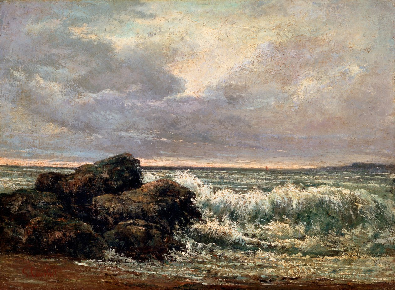 The Wave, c1870 by Gustave Courbet