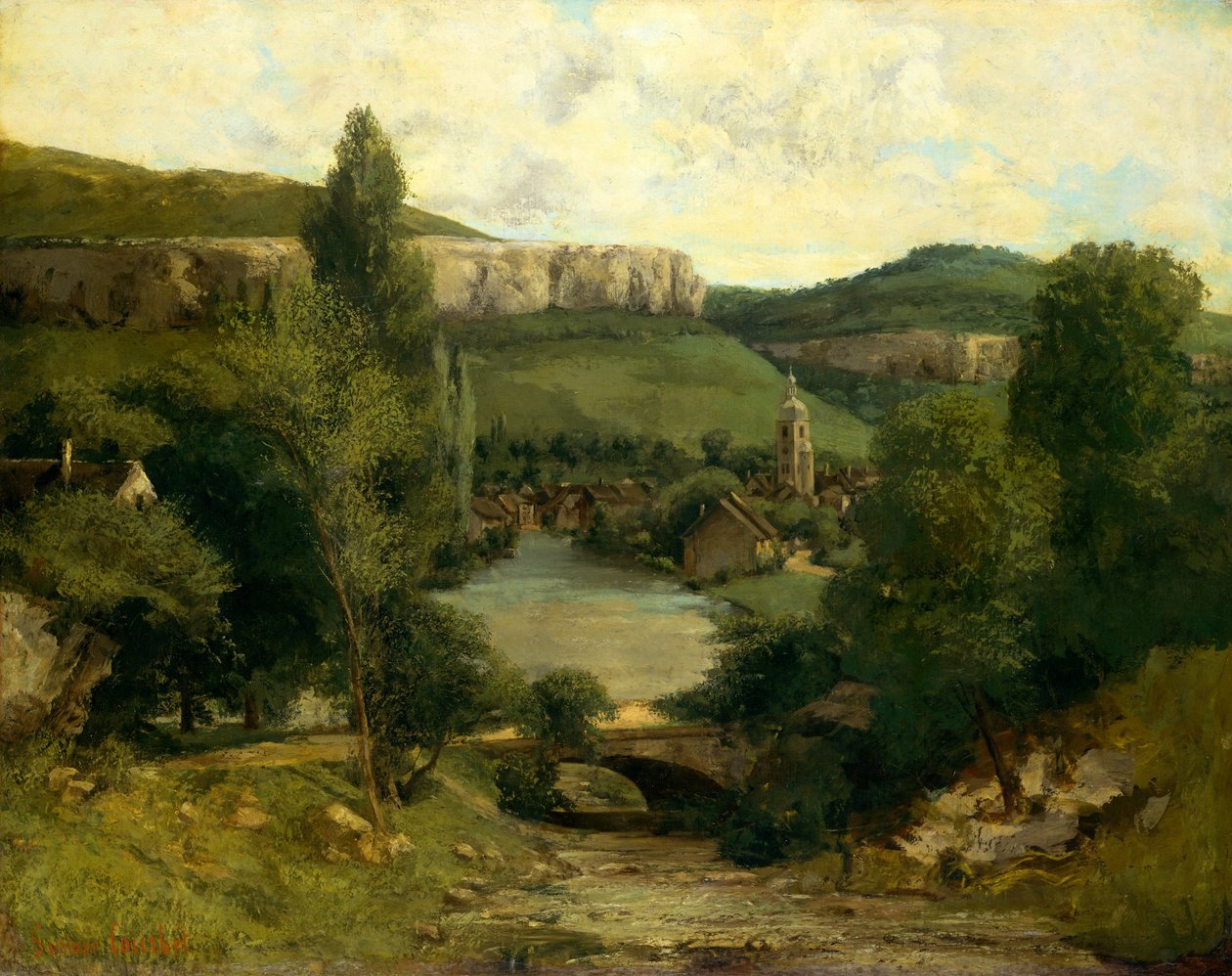 View of Ornans by Gustave Courbet