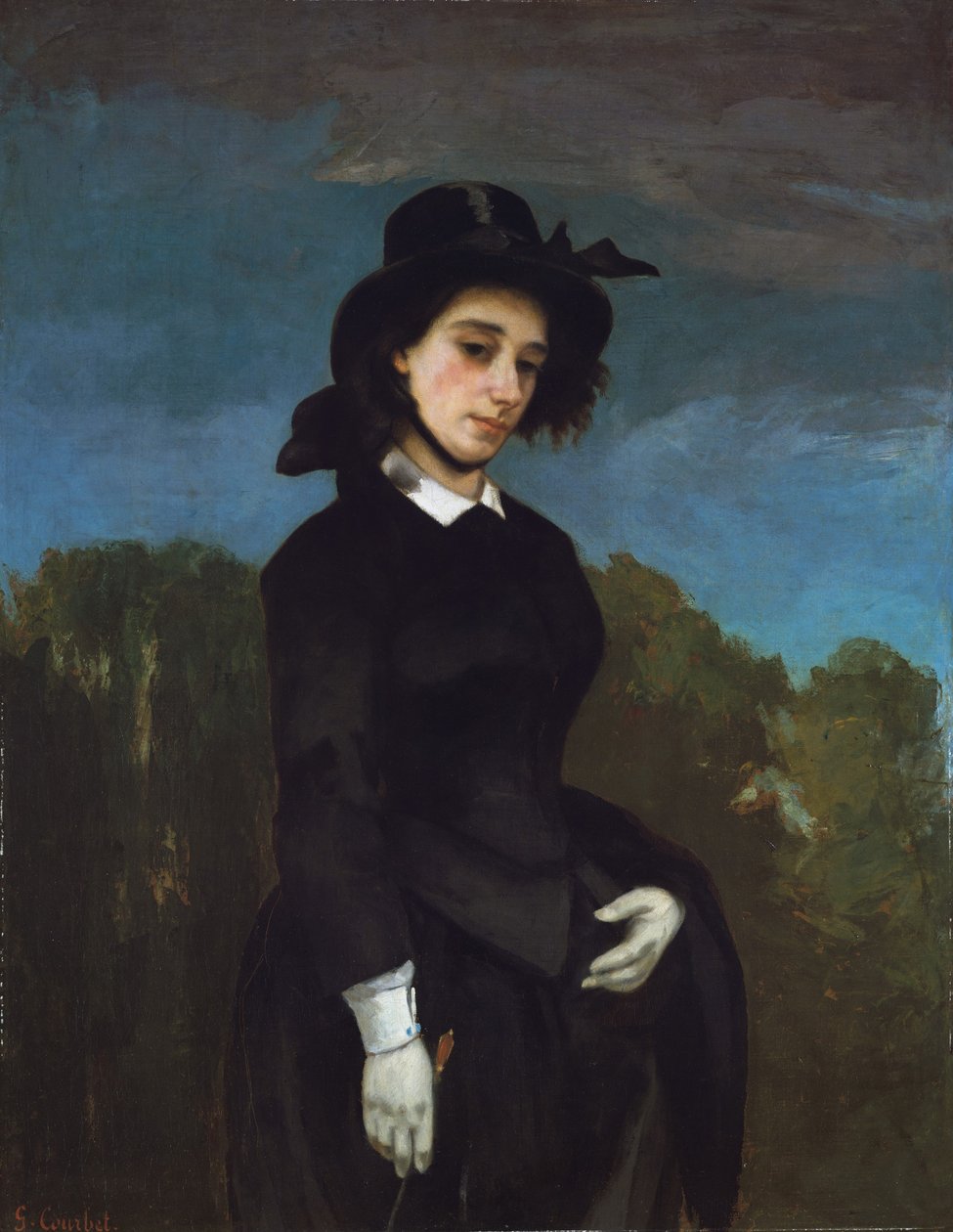 Woman in a Riding Habit (The Amazon) by Gustave Courbet