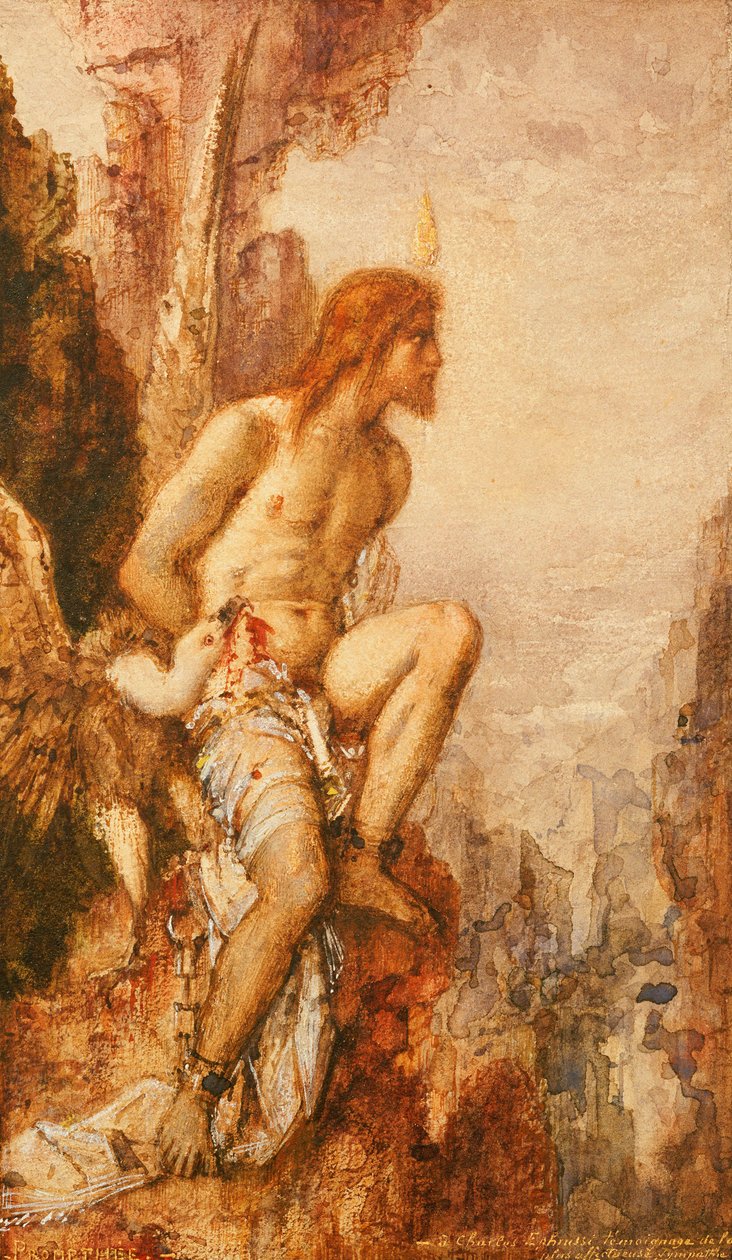 The Torture of Prometheus by Gustave Moreau
