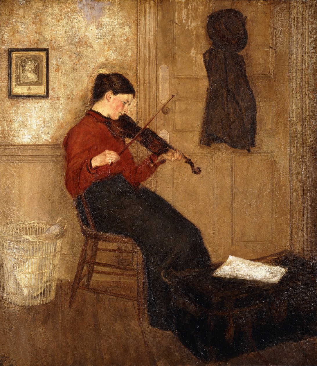Young Woman with a Violin by Gwen John