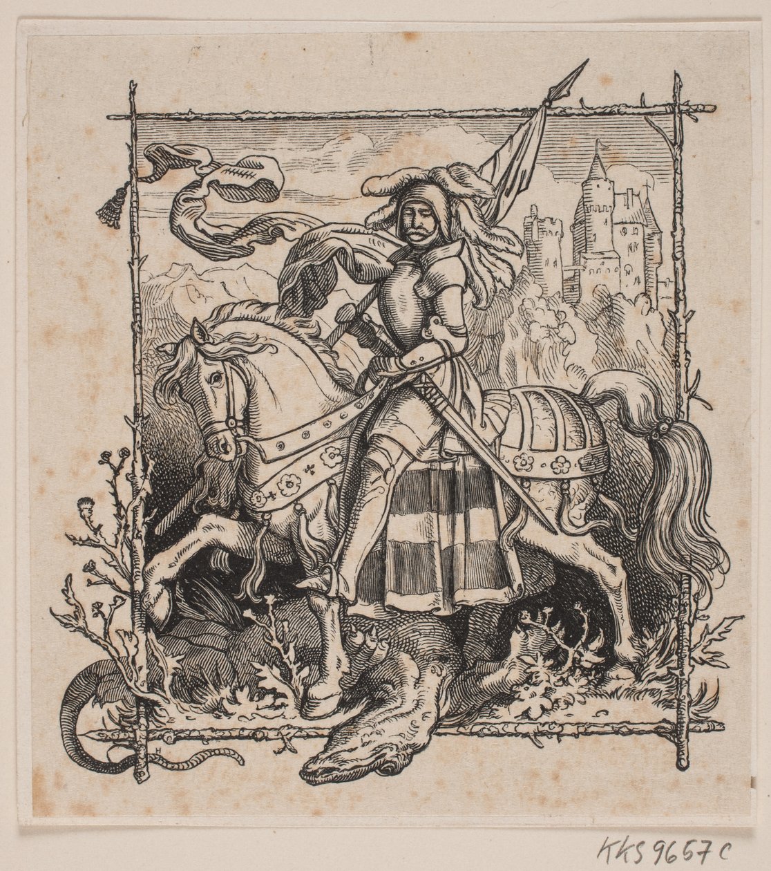 St. George and the Dragon by H. C. Henneberg