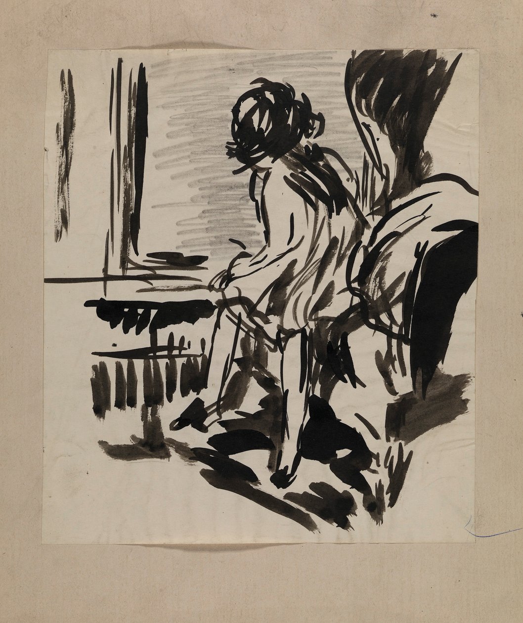 Untitled (Seated Figure) by H. Lyman Sayen