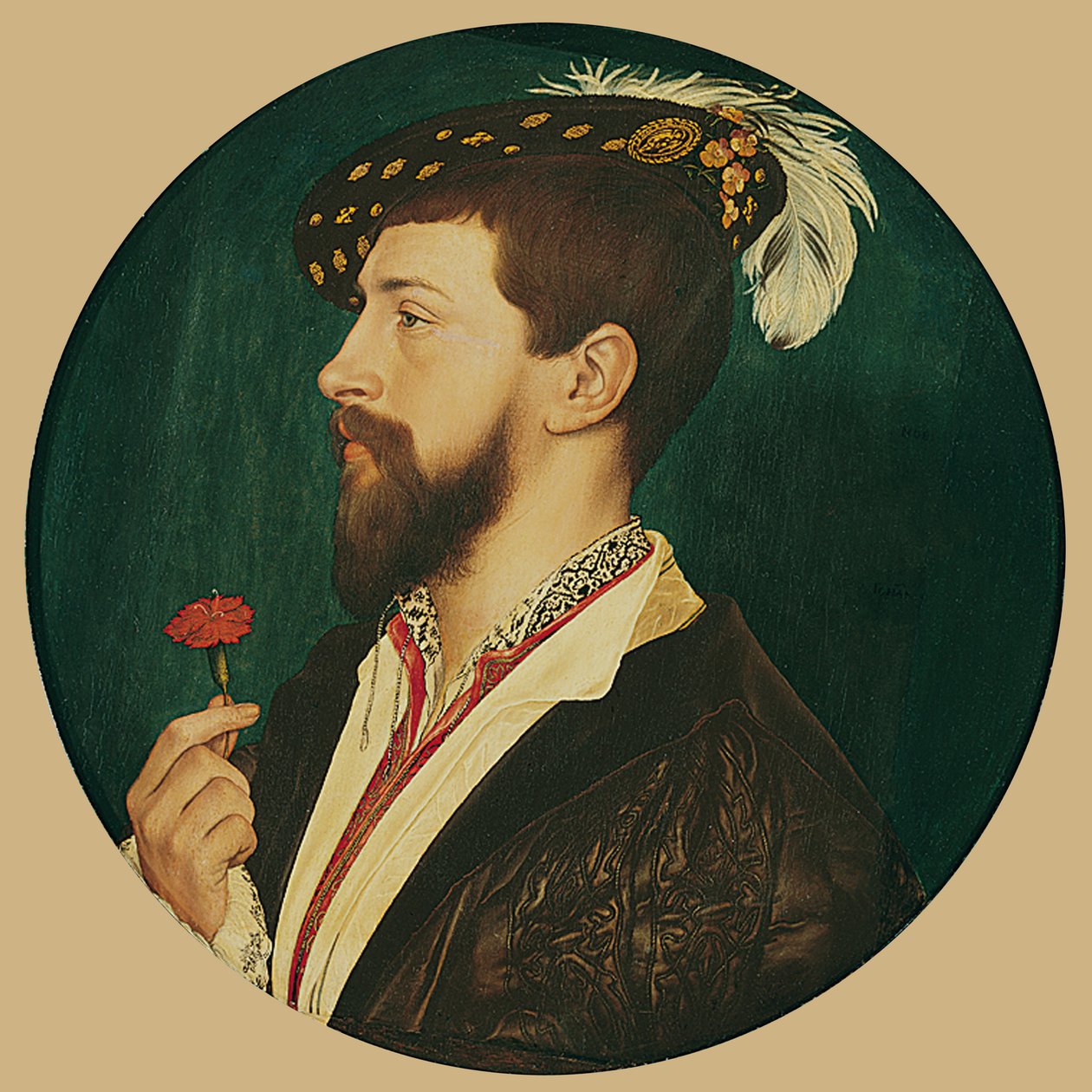 Portrait of Simon George of Cornwall by Hans Holbein der Jüngere