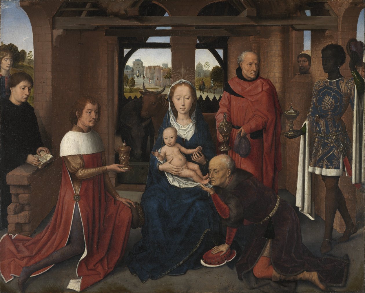 Central Panel of the Triptych of Jan Floreins by Hans Memling