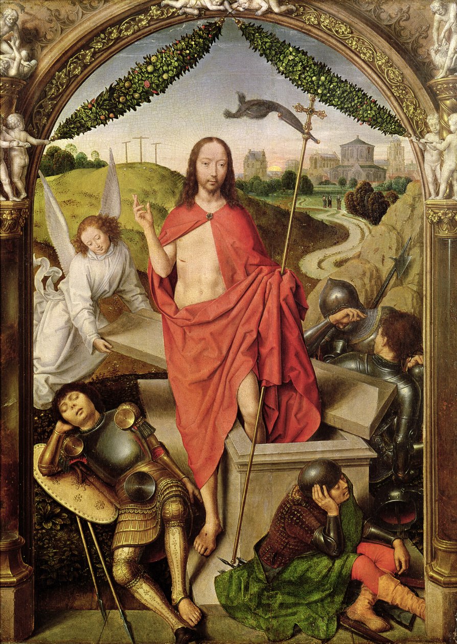 The Resurrection, Central Panel from the Triptych of the Resurrection, c.1485-90 by Hans Memling