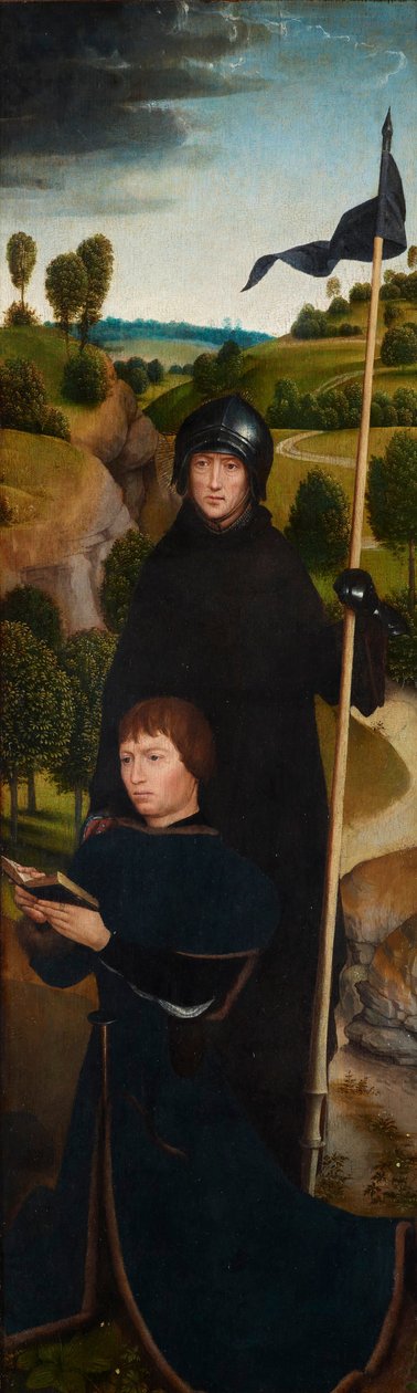 Young Man at Prayer with St. William of Maleval by Hans Memling