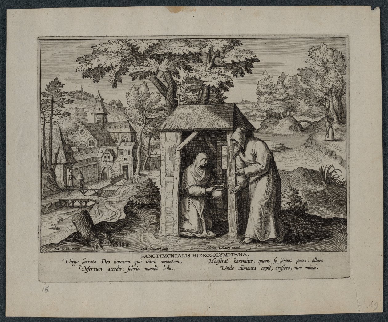 Holy Jerome by Hans Collaert