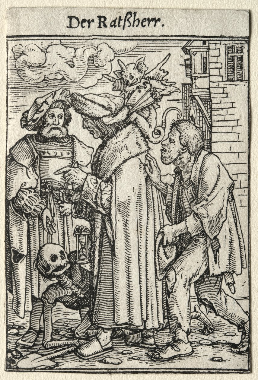 Dance of Death: The Councillor by Hans Holbein