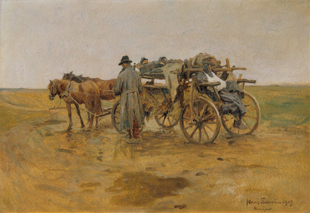 Transport of the Wounded by Hans Larwin