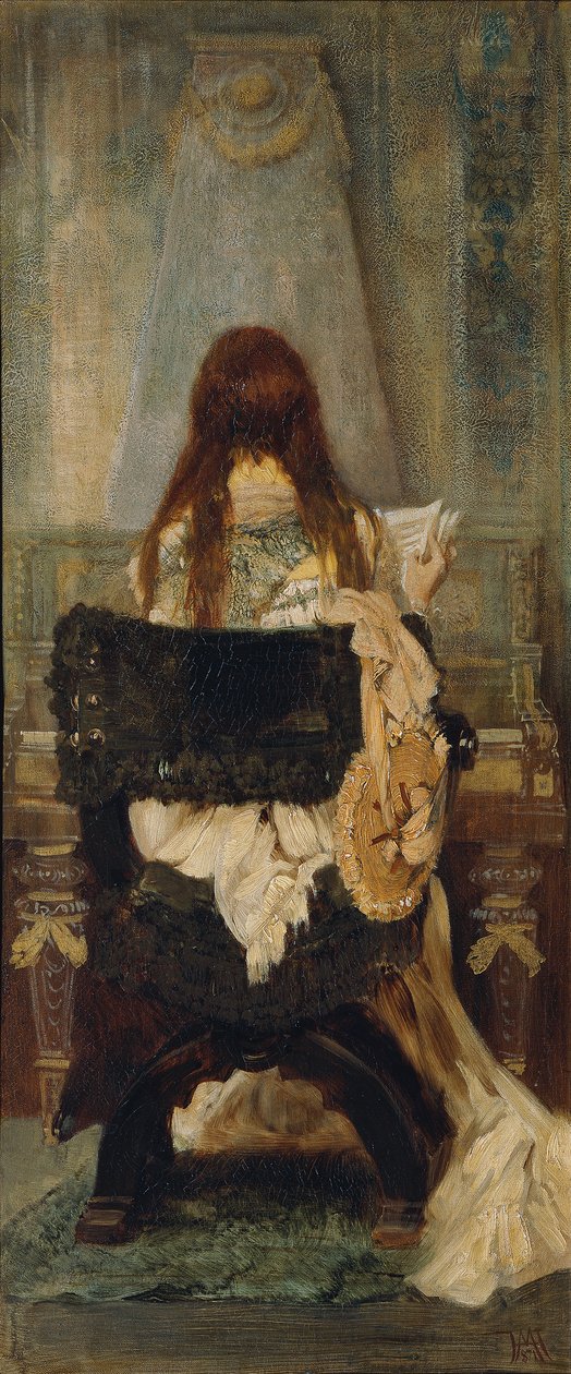 Lady at the Spinet by Hans Makart