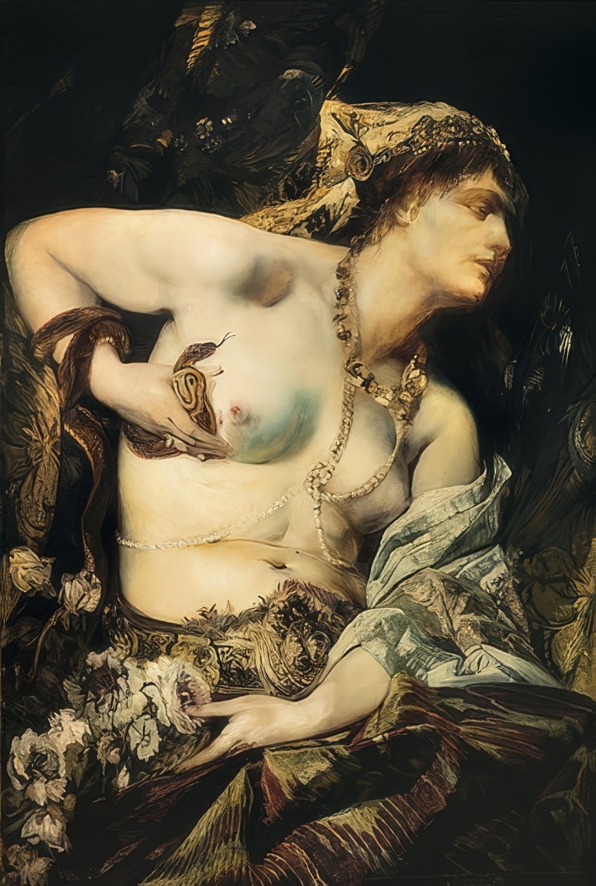 The Death of Cleopatra. 1875 by Hans Makart