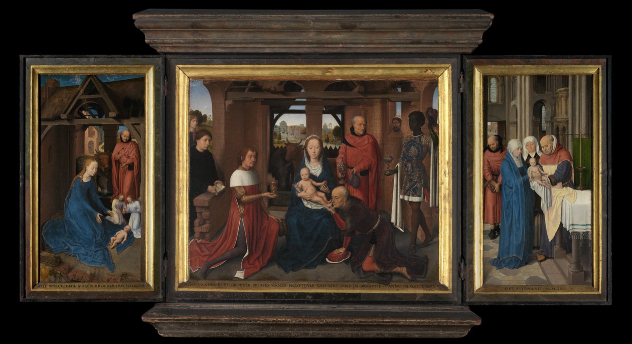 Triptych of Jan Floreins by Hans Memling