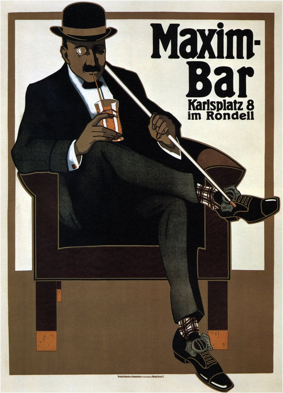 Maxim Bar, 1907 by Hans Rudi Erdt