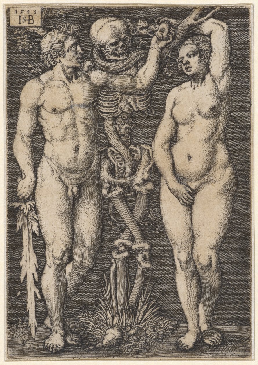 Adam and Eve by Hans Sebald Beham