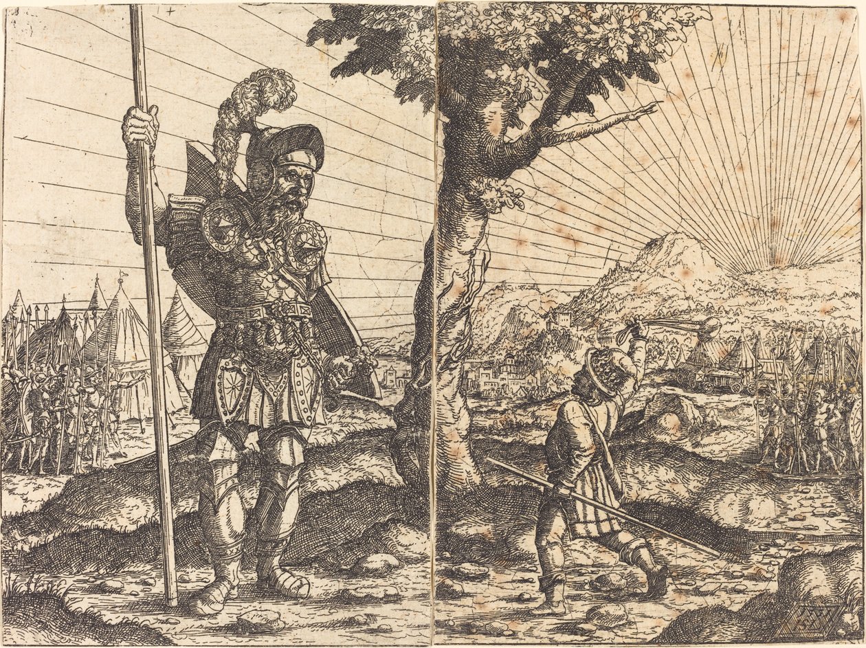 David and Goliath by Hans Sebald Lautensack