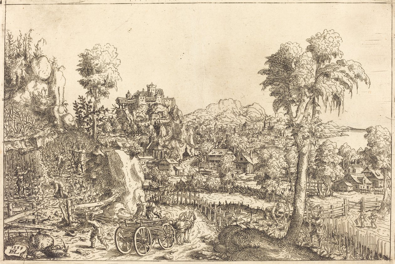 Landscape with a Vineyard by Hans Sebald Lautensack