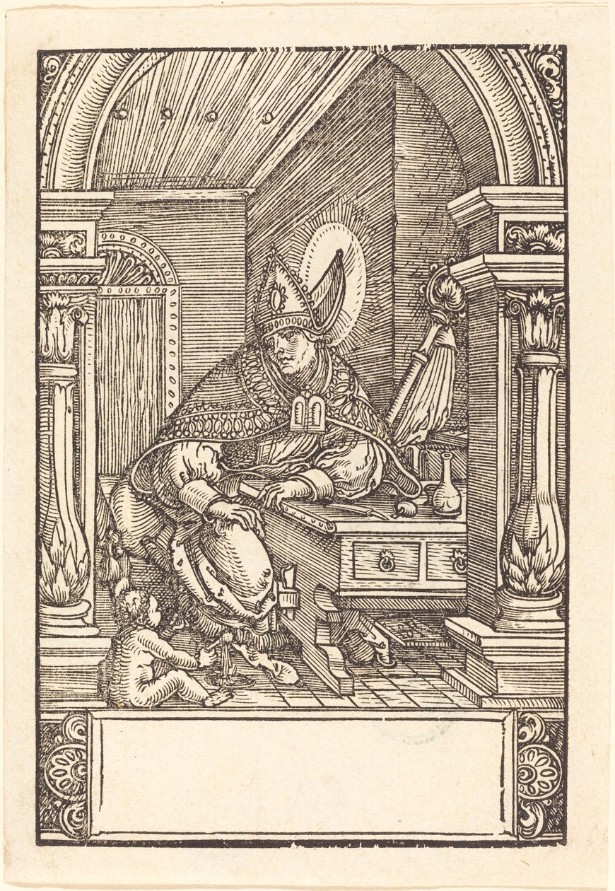 Saint Augustine by Hans Springinklee